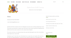 Desktop Screenshot of fakenhamgolfclub.co.uk
